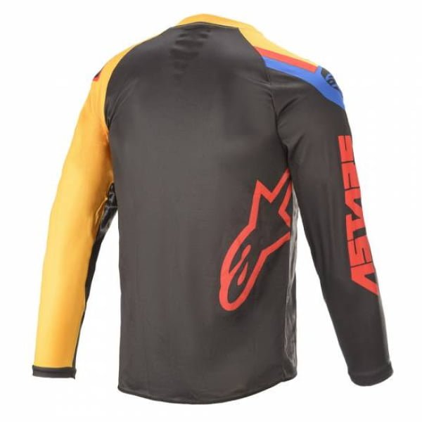 YTH RACER VENOM JERSEY-BLK BRI. RED ORGYL - Image 2