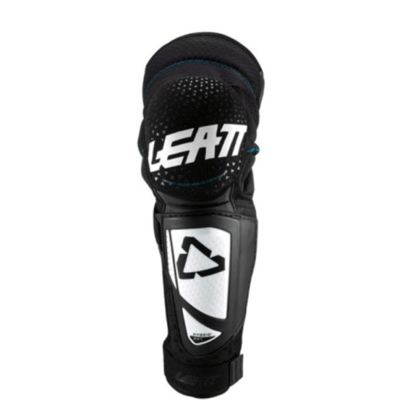 KNEE & SHIN GUARD 3DF HYBRID EXT JR WHT/BLK - Image 2