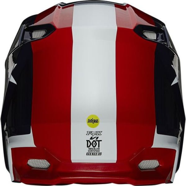 V1 ULTRA HELMET, ECE [WHT/RD/BLU] - Image 4