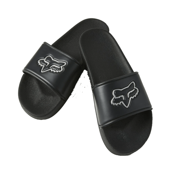 UNISEX TRACK SLIDERS SANDALS | Black