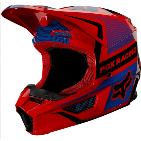 V1 OKTIV HELMET, ECE [FLO RED] - Image 2