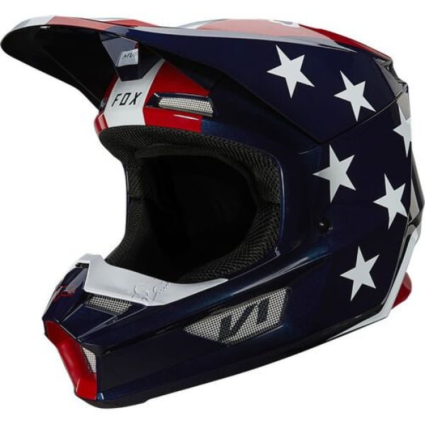 V1 ULTRA HELMET, ECE [WHT/RD/BLU]