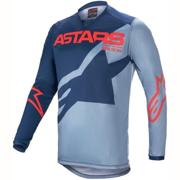 YTH RACER BRAAP JERSEY | DRK BL PWD BL BR RED