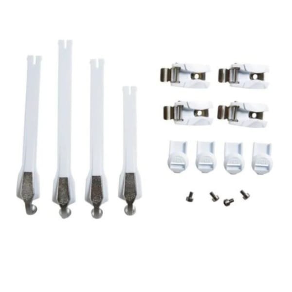 FOX INSTINCT STRAP KIT WHITE/SILVER (8PC)