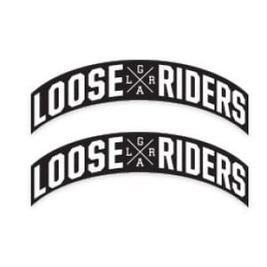 LOOSERIDERS CURVE LRGA 2.3"X5" STICKER
