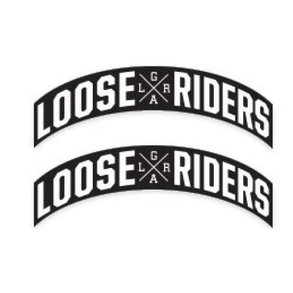 LOOSERIDERS CURVE LRGA 2.3"X5" STICKER