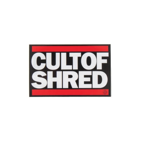 LOOSERIDERS CULT OF SHRED 6"X10" STICKER