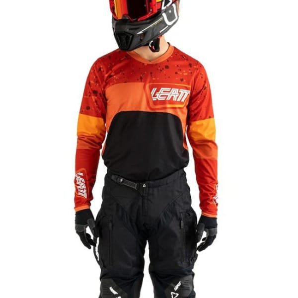 LEATT JERSEY & PANT MOTO KIT 4.5 ENDURO BURN/BLACK - SIZE M/US32