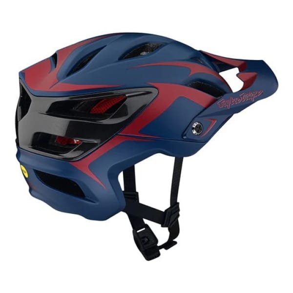TLD A3 FANG HELMET MIPS BLUE/BURGUNDY - Image 2