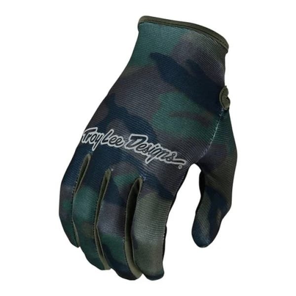 TLD FLOWLINE BRUSHED CAMO GLOVES ARMY